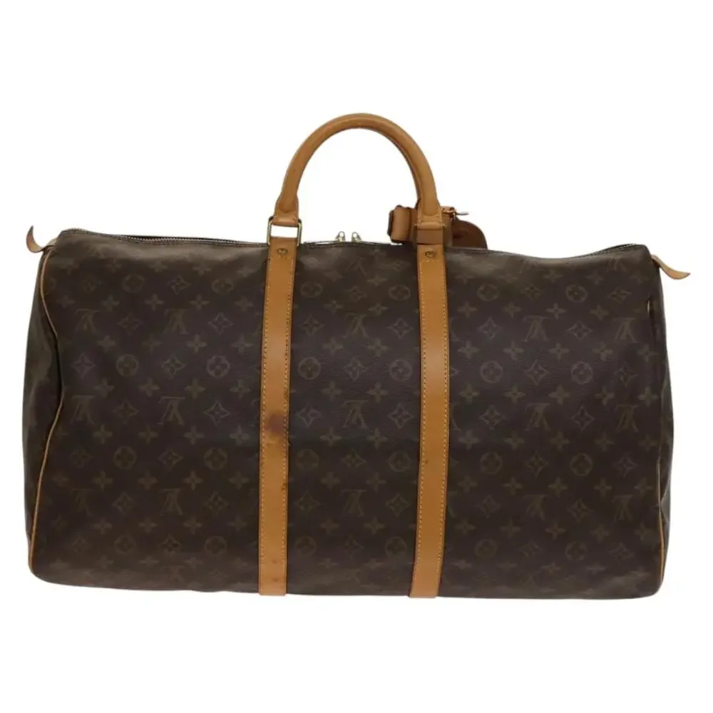 LOUIS VUITTON Monogram Keepall 55 Boston Bag M41424